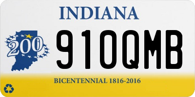 IN license plate 910QMB