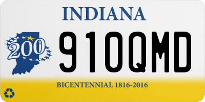 IN license plate 910QMD
