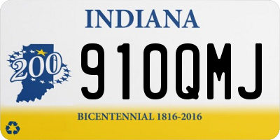IN license plate 910QMJ