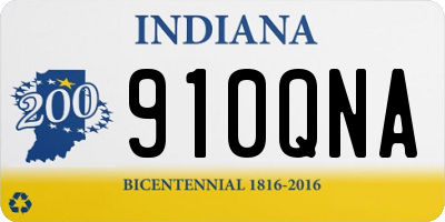 IN license plate 910QNA
