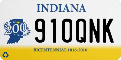 IN license plate 910QNK