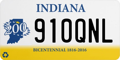 IN license plate 910QNL