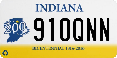 IN license plate 910QNN