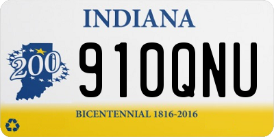 IN license plate 910QNU