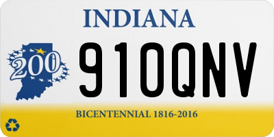 IN license plate 910QNV