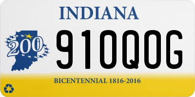 IN license plate 910QOG