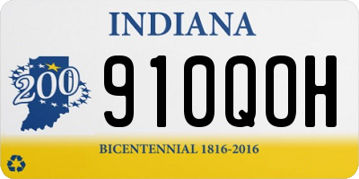 IN license plate 910QOH