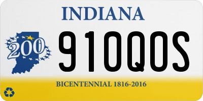 IN license plate 910QOS