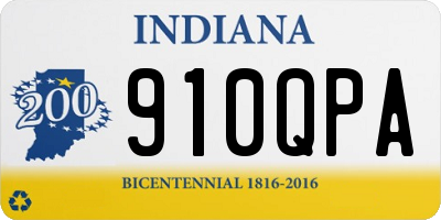 IN license plate 910QPA