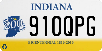 IN license plate 910QPG