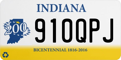 IN license plate 910QPJ