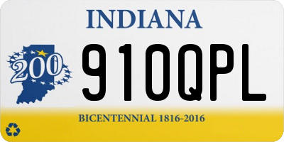 IN license plate 910QPL