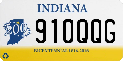 IN license plate 910QQG