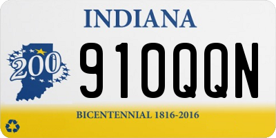 IN license plate 910QQN