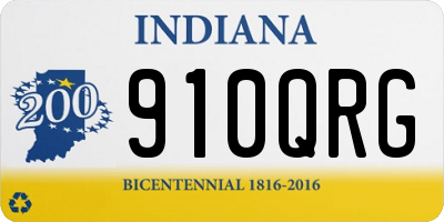 IN license plate 910QRG