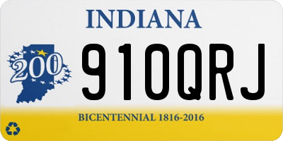 IN license plate 910QRJ