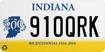 IN license plate 910QRK