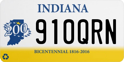 IN license plate 910QRN