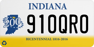 IN license plate 910QRO