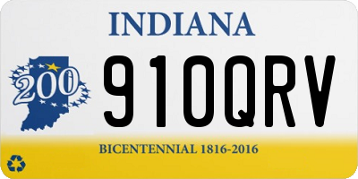 IN license plate 910QRV