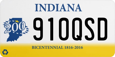 IN license plate 910QSD