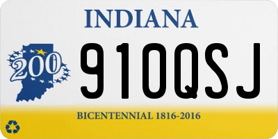 IN license plate 910QSJ