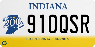 IN license plate 910QSR