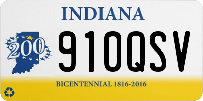 IN license plate 910QSV