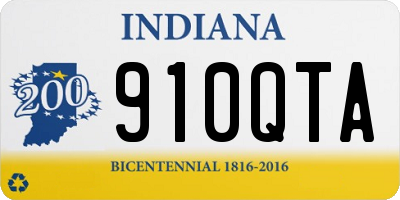 IN license plate 910QTA