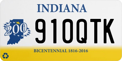 IN license plate 910QTK