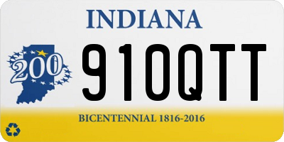 IN license plate 910QTT