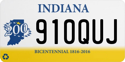 IN license plate 910QUJ