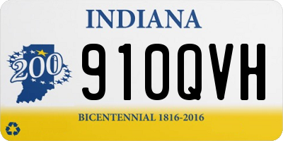 IN license plate 910QVH