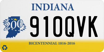 IN license plate 910QVK