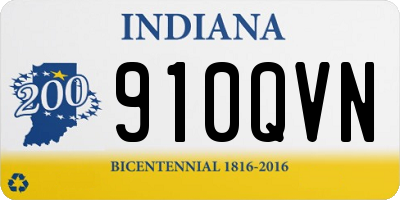 IN license plate 910QVN