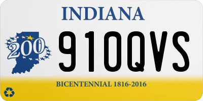 IN license plate 910QVS