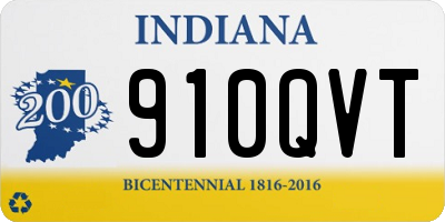 IN license plate 910QVT