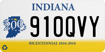 IN license plate 910QVY