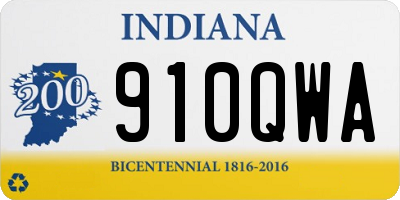 IN license plate 910QWA