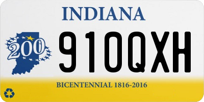 IN license plate 910QXH