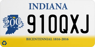 IN license plate 910QXJ