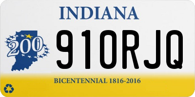 IN license plate 910RJQ