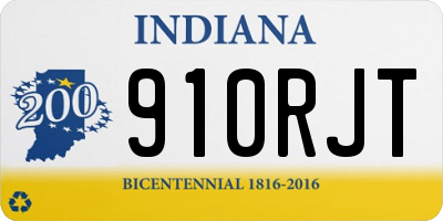 IN license plate 910RJT