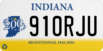 IN license plate 910RJU