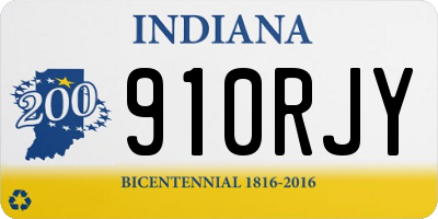IN license plate 910RJY