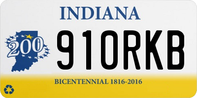 IN license plate 910RKB