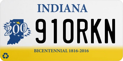IN license plate 910RKN