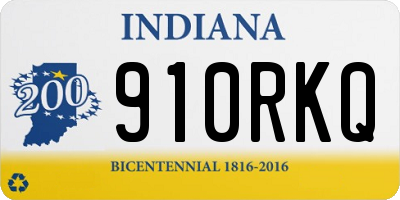 IN license plate 910RKQ