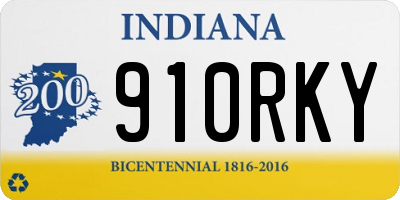 IN license plate 910RKY