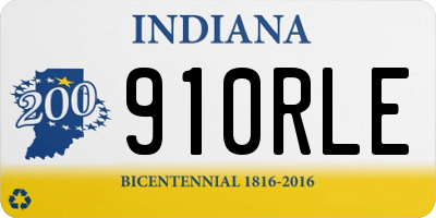 IN license plate 910RLE